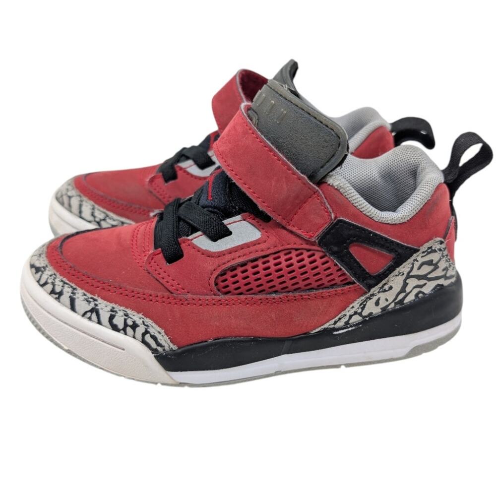 Air Jordan Toddler Sneakers Red Black Elephant Print Size 11